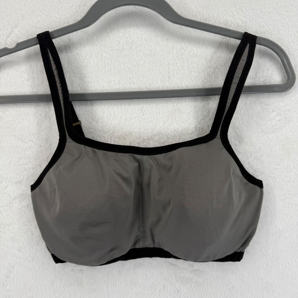Natori Gray Wireless Sports Bra Adjustable Straps Womens 32D